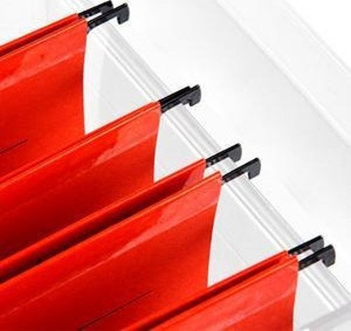 Askılı Dosya Telli Plastik Kırmızı 50 Li ( 1 Paket 50 Adet)