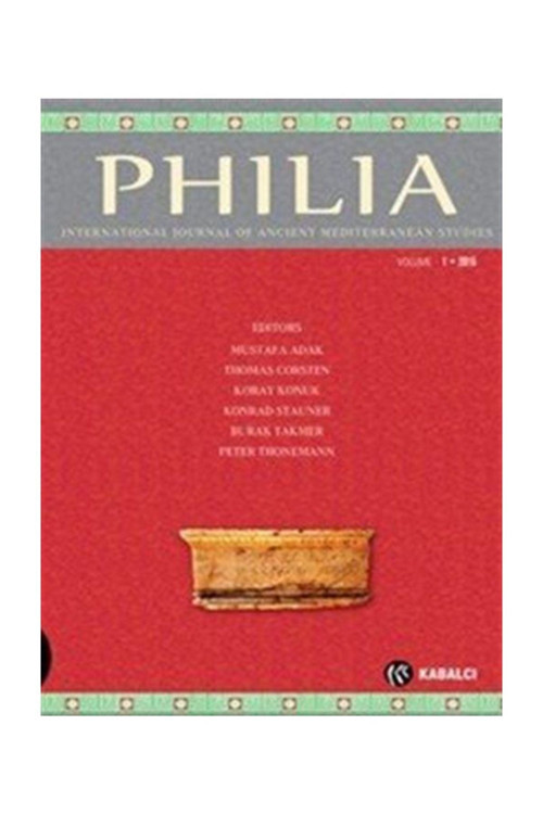 Kabalcı Yayınları Philia Dergi Sayı:1 20015