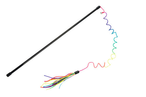 Kedi Oltası, Zilli, Kurdelalar Uc, Uzun Dayanıklı ip-110cm, Çeşitli Renklerde, 50cm