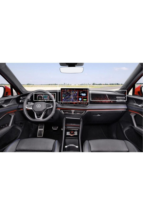 Volkswagen Yeni Tiguan E-Tsi Multimedya Gösterge Ve Klima Konsol Uyumlu Nano Ekran Koruyucu Set 2024