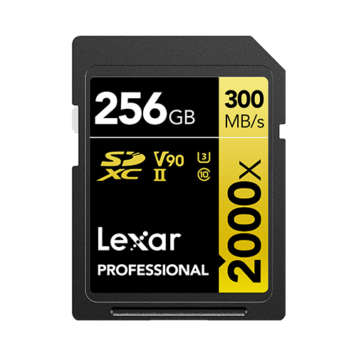 LSD2000256G-BNNNG 256 GB 2000X SDXC 300-260Mb/s UHS-II C10 V90 U3 SD Kart