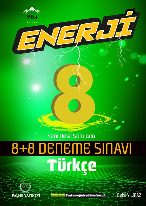 Palme Yayınevi 8, Sınıf Enerji Türkçe 8+8 Deneme
