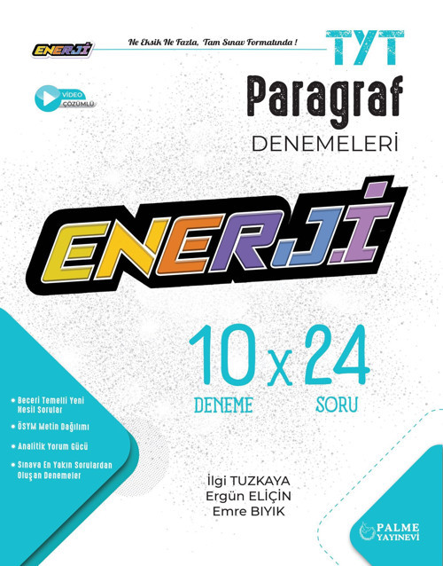 Yks Tyt Enerji Paragraf 10 X 24 Denemeleri İlgi Tuzkaya 2023