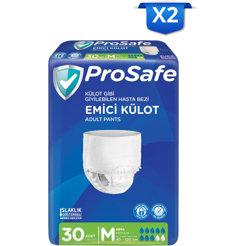 Yetişkin Emici Külot Orta (M) 30'lu X2