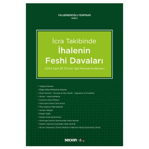 İcra Takibinde İhalenin Feshi Davaları Filiz Berberoğlu Yenipınar 87 2020/03