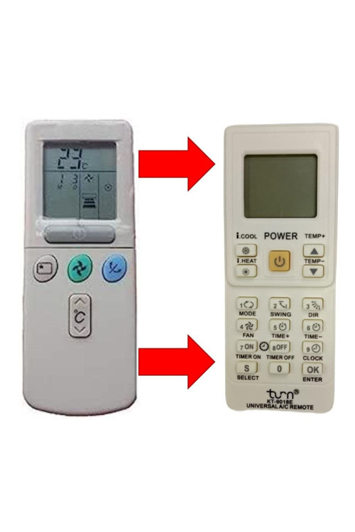 Deste Elektronik Ras-80Yha Rar-3U1 Rar-3U3 Rar-2P2 Rar2P2 Klima İçin Uzaktan Kumanda