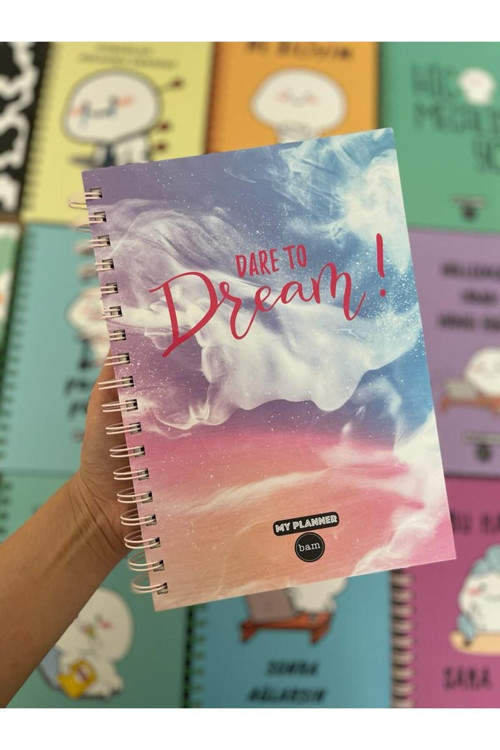 Dare To Dream Hayal Etmeye Cesaret Et Konuşan Ajanda Akademik Ajanda Yıllık Planlayıcı Defter