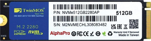 TLC 3DNAND 512 GB M.2 PCIE Gen3 NVMe SSD