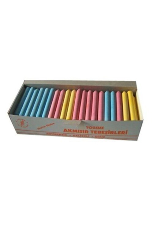Renkli Tozsuz Tebeşir 100'Lü Set