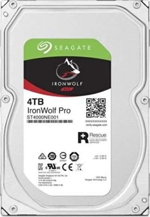 IronWolf Pro 3.5" 4TB 7200RPM 256MB Sata E-Nas Disk ST4000NE001 - Resmi Distribütör Garantili