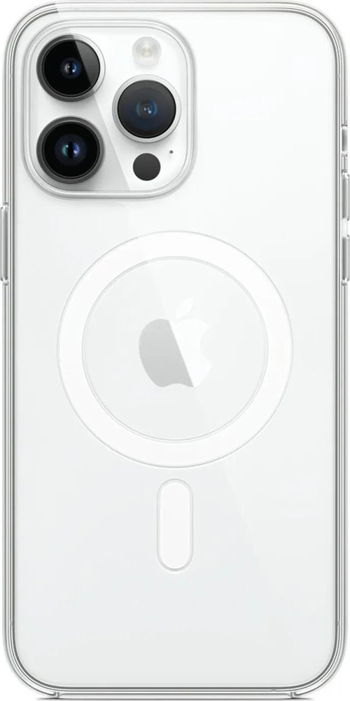 iPhone 15 Pro Max için MagSafe özellikli Mika Sert Kristal Şeffaf Kılıf