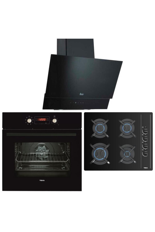 Chef 7 Siyah Ankastre Set (Hak 627Bk - Gbc 64002 Kbc Bk - Tvt60)
