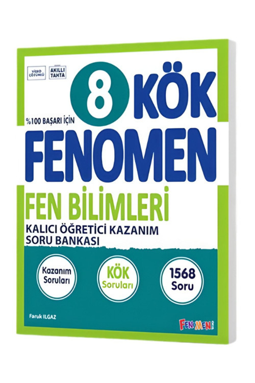 Fenomen Yayıncılık Fenomen 8.Sınıf Kök Fen Bilimleri Kalıcı Öğretici Kazanım Soru Bankası