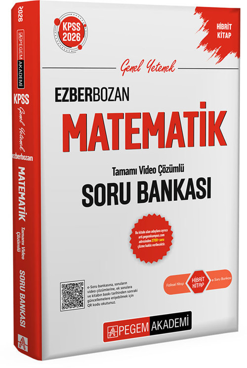 2026 KPSS Genel Yetenek Genel Kültür Ezberbozan Matematik Tamamı Video Çözümlü Soru Bankası Pegem Ak