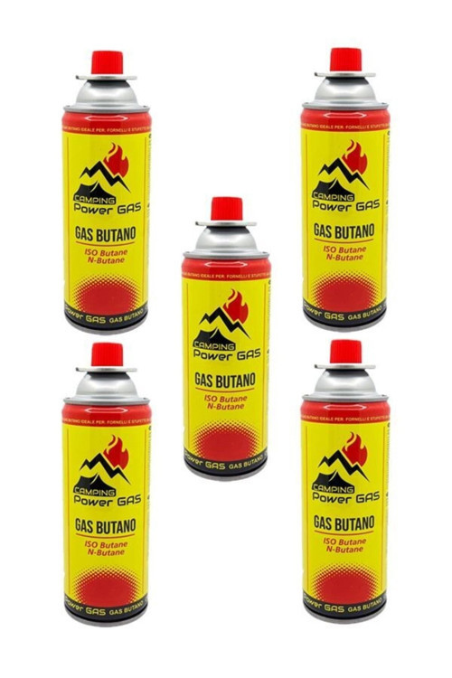 Bütan Propan Kamp Gaz Kartuşu 227Gr 400Ml 5Adet