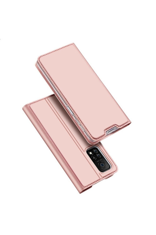 Dux Ducis Xiaomi Mi 10T- Mi 10T Pro Kılıf Kapaklı Flip Cover Kılıf Skin Pro Series Kılıf Rose Gold