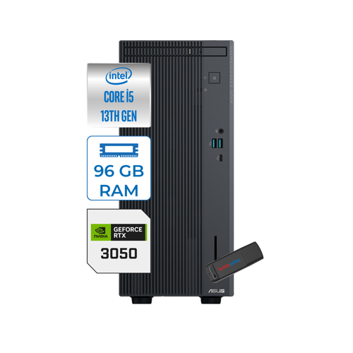 Expertcenter P500MV Intel Core I5-13420H 96GB Ddr5 512GB SSD WIN11HOME 6GB/RTX3050 Minitower Masaüstübilgisayar WG7136216512B0DH32+ZETTAUSBBELLEK
