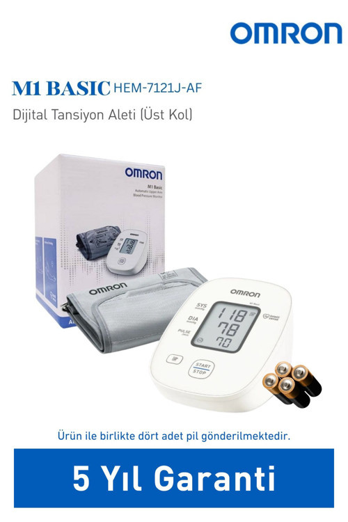 M1 Basic Üst Koldan Ölçer Dijital Tansiyon Aleti Hem-7121J-Af