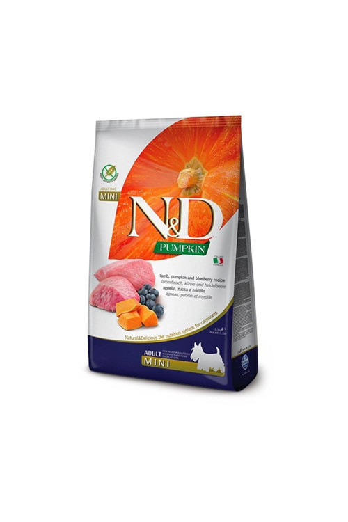 Nd Pumpkin Tahılsız Mini Adult 7kg Kuzu Bal Kabağı Ve Yaban Mersinli Ufak Irk Köpek Maması 7kg