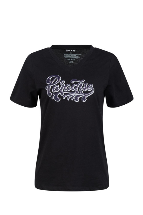 Alone Baskılı V Yaka Kadın T-Shirt 406