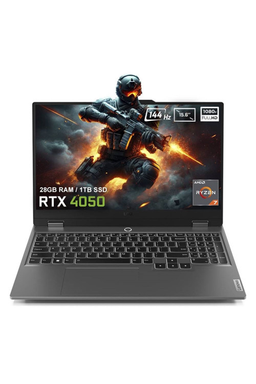 LOQ 15ARP9 83JC00CRTRV2 Ryzen 7-7435HS 28GB 1TB RTX4050 FHD 144Hz IPS FreeDos Gaming Laptop