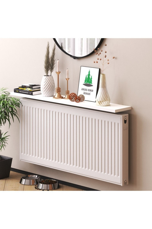 Mdf Beyaz Petek Üstü Uçan Raf Dresuar 100Cmx18Cm