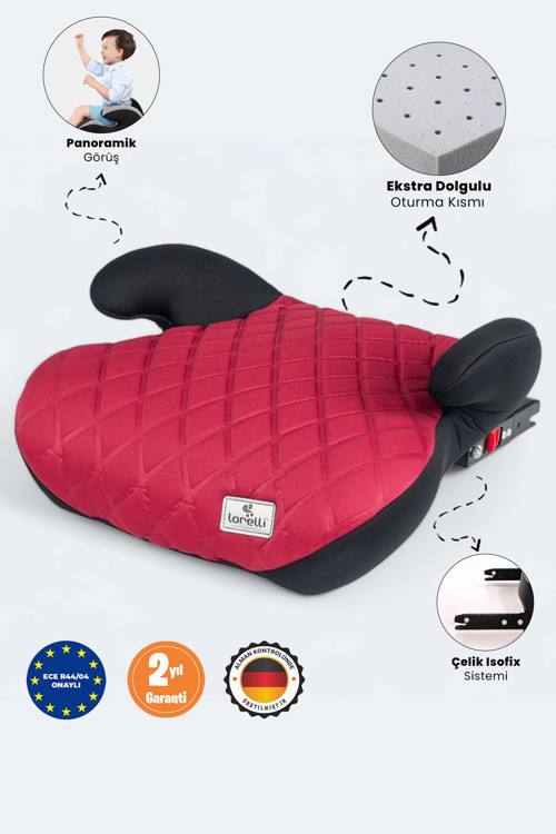 Coolbaby Sirius New Isofixli Oto Koltuğu Yükseltici Isofix - Bordo