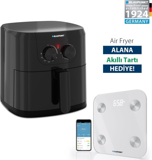 A5450 Tek Hazneli 4.5 Litre Yağsız Air Fryer Fritöz + Akıllı Tartı Hediyeli