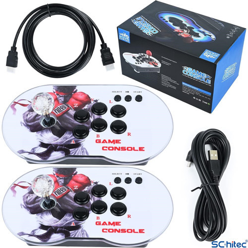 4K Arcade Oyun Konsolu Pandora 10000 Retro Oyunlu 2 Oyuncu Joystick