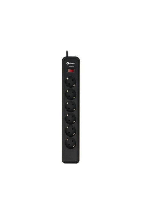 Akım Korumalı Priz 6'lı, 1,8 Metre, Anahtarlı, Dcp006