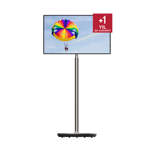 Go Plus 32 inç 4K UHD ” Dokunmatik, Döndürülebilir, Tekerlekli, Taşınabilir Ekran, Tablet, 4 Saat Pil Ömrü