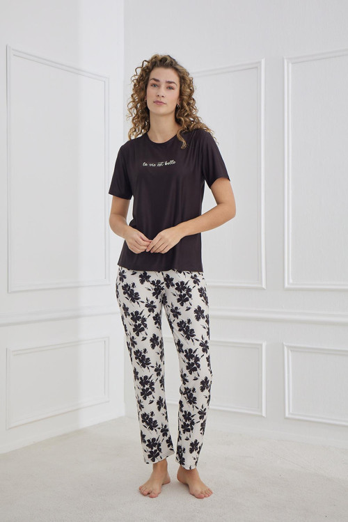 Marla Kadın Bisiklet Yaka Pijama Takım | 30102