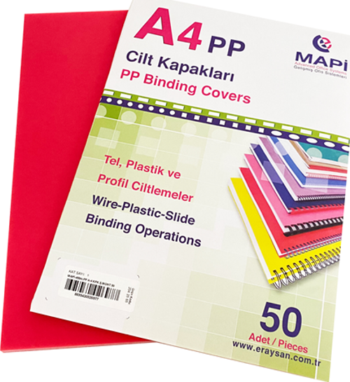 A4 PP ŞEFFAF KAPAK (KUM DESEN) 450 MİC. ŞEFFAF MAGENTA50 Lİ
