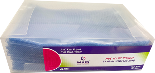 ÖZEL EBAT PVC KART PŞT. N:81 165X120 100'LÜ PAKET