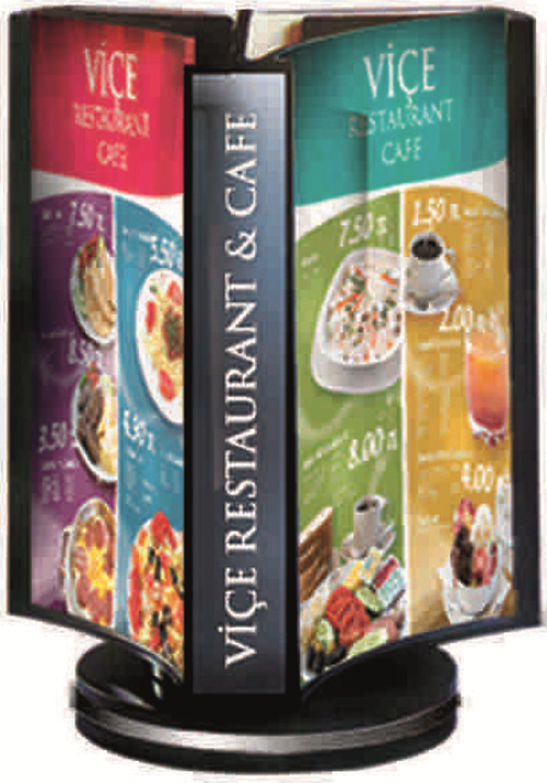 3 YÖNLÜ AFİŞ TAŞIYICI STAND (DÖNERLİ SİS.) (74X105)