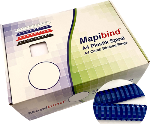BİND 51MM PLASTİK SPİRAL LACİVERT50 AD