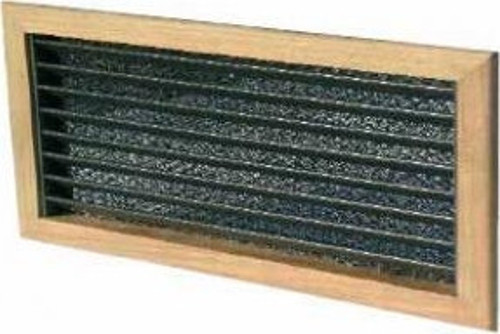 Hava emiş ızgarası. Filtreli. Tik. 356x254 mm