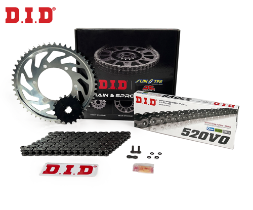 ZİNCİR DİŞLİ SETİ HUSQVARNA FC (250 cc) (2014-2020) / HUSQVARNA / FC / 250cc / ZİNCİR: DID-520 ORING-118 / ÖN-ARKA DİŞL