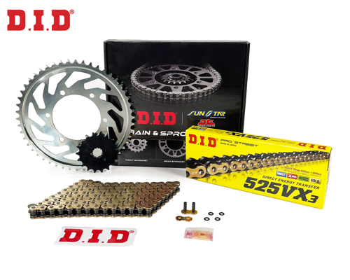 ZİNCİR DİŞLİ SETİ HONDA CBR 1000RRR SP (1000 cc) (2022-2022) / HONDA / CBR 1000RRR SP / 1000cc / ZİNCİR: DID-525VX3 (Gol