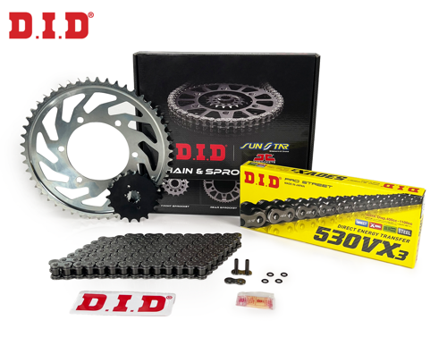 ZİNCİR DİŞLİ SETİ YAMAHA YZF R1 (1000 cc) (2009-2014) / YAMAHA / YZF R1 / 1000cc / ZİNCİR: DID-530VX3 (Çelik)-120 / ÖN-