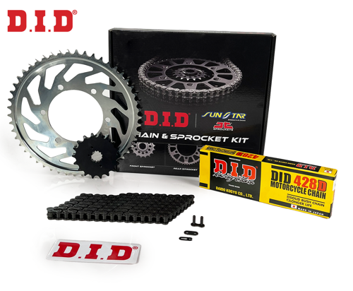 ZİNCİR DİŞLİ SETİ YAMAHA XT X (125 cc) (2005-2007) / YAMAHA / XT X / 125cc / ZİNCİR: DID-428D (Çelik)-126 / ÖN DİŞLİ: J