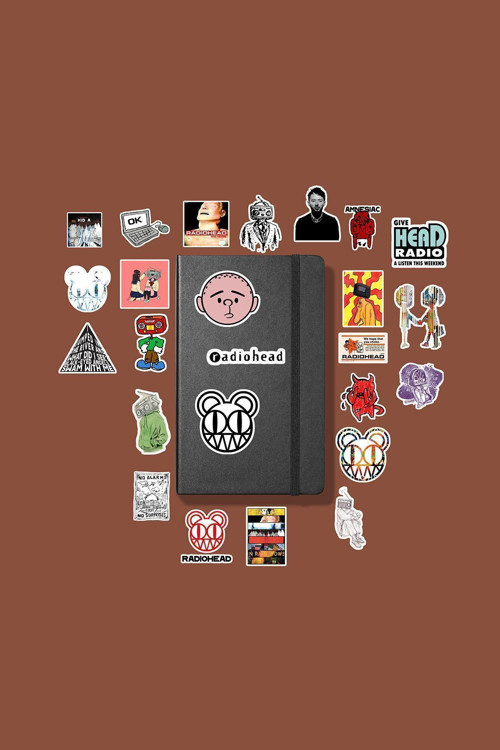 Radio Head Sticker Paketi /Bullet Journal Defter Çıkartma Ajanda Laptop Etiket