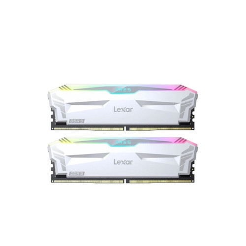 Ares White RGB 32GB (2x16GB) 6400MHz CL32 DDR5 Gaming Ram (LD5EU016G-R6400GDWA)