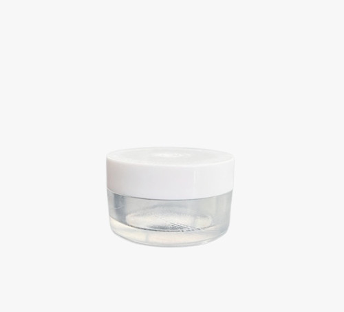 100ml şeffaf akrilik plastik krem kavanozu beyaz kapalı, 12 adet, krem kavanozu, kozmetik kavanoz, plastik kavanoz