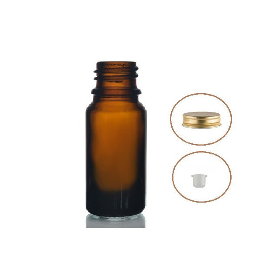 20ml kahverengi şişe sarı metal düz kapaklı, 12 adet, cam şişe, esans şişesi, yağ şişesi, kozmetik şişesi