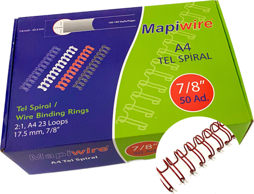 WİRE 7/8 KUTU TEL KIRMIZI 50 AD.