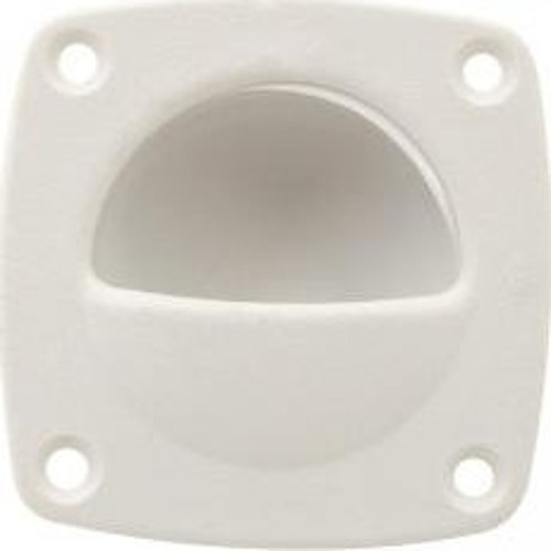 Gömme kulp,plastik. 57x57 mm Beyaz