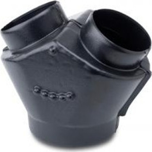 Üç yollu Y hortum konektörü Giriş 152 mm Çıkış 127/127 mm