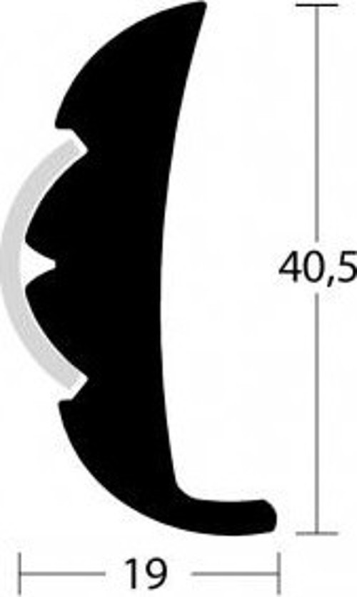 Küpeşte fitili. Sert Vinil. Buz beyazı renkli. 6.1 metre