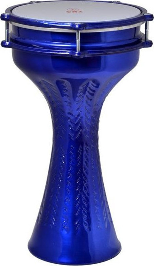 820C-BL Alüminyum Darbuka İşlemeli Statik Mavi 20cm